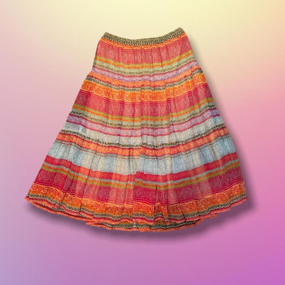 Vintage colorful maxi skirt